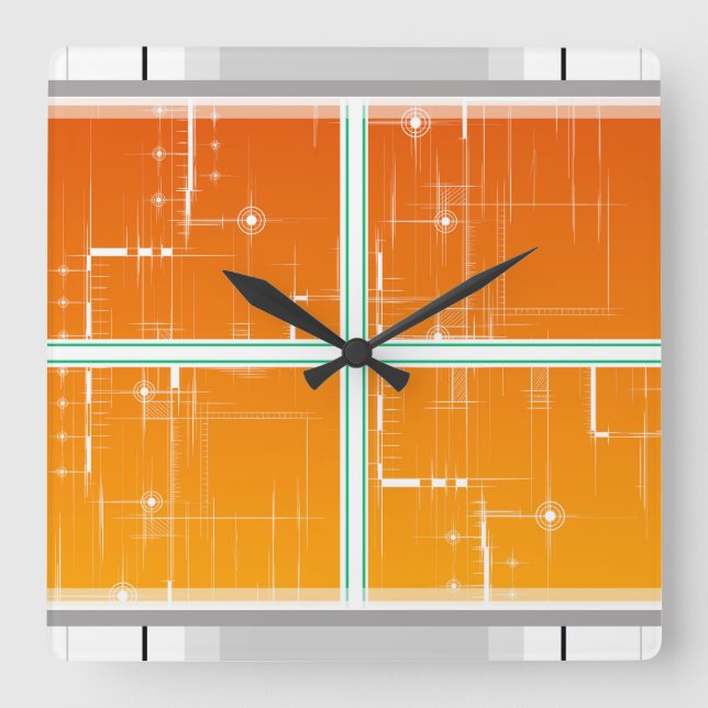 Reloj de pared square wall clock (Front)