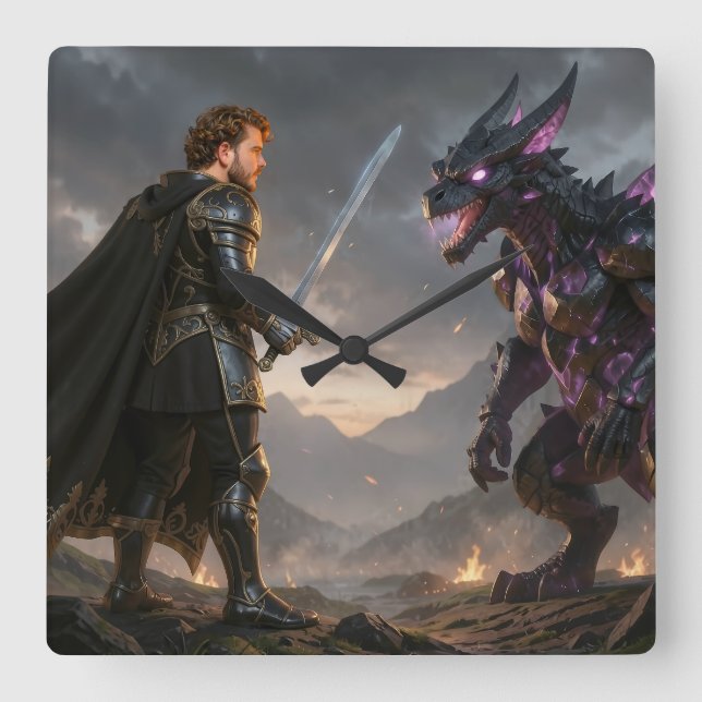 Reloj de pared square wall clock (Front)