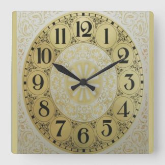 Reloj Dorado Square Wall Clock