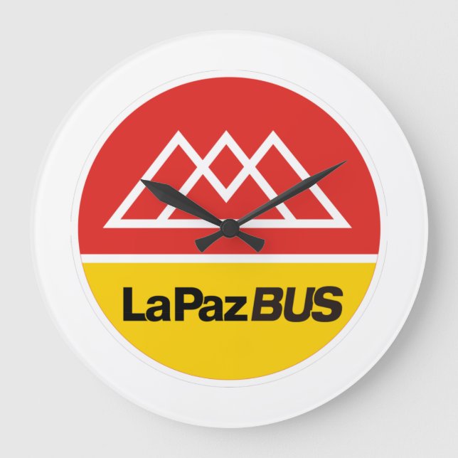 Reloj La Paz bus Large Clock (Front)