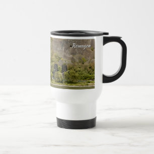 Remagen Rhine River Bridge Painting Effect Photo Travel Mug