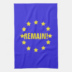 “Remain!” EU Flag/Brexit Tea Towel