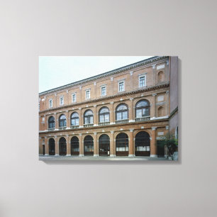 Remaining wing of a monastery, now the Academy of Canvas Print