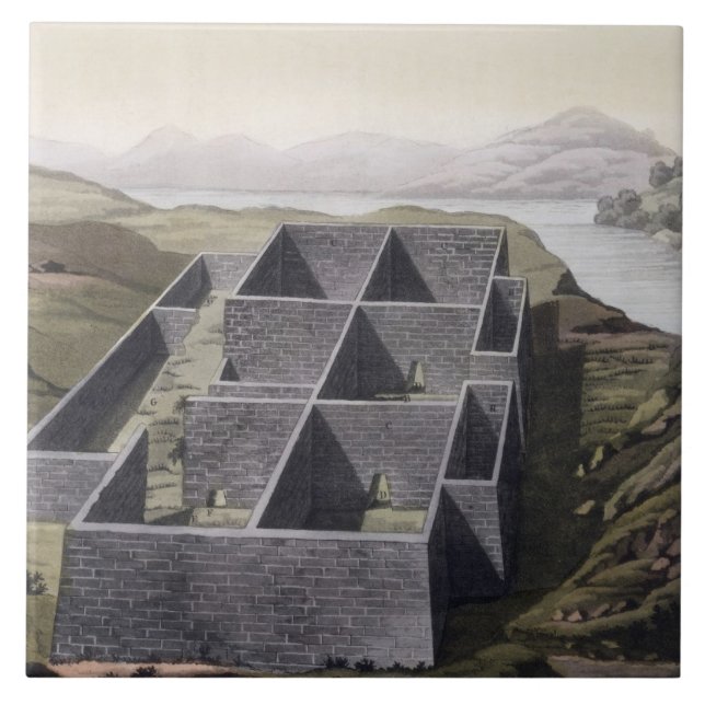 Remains of an Inca palace at Callo, Peru, from 'Le Tile (Front)