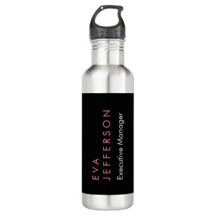 Remarkable elegant unique modern black plain 710 ml water bottle