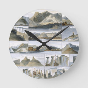 Remarkable Hills on the Upper Missouri, plate 35 f Round Clock