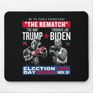 Rematch The Don And Crooked Joe Biden - Pro Trump Mouse Pad