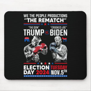 Rematch The Don And Crooked Joe Biden - Pro Trump Mouse Pad