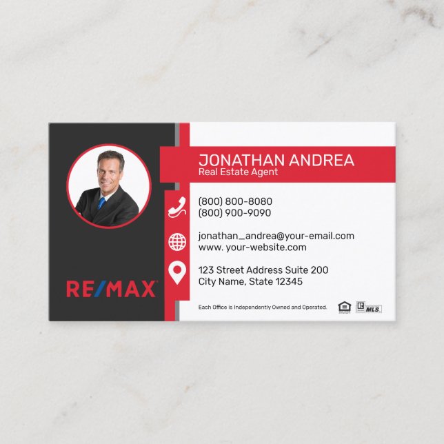 Remax Real Estate Business Card (Front)
