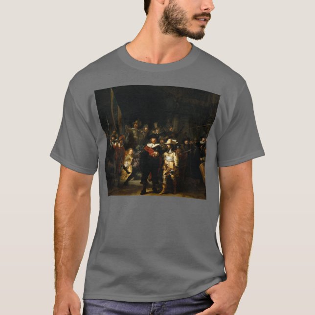 Rembrandt Art Painting The Nightwatch T-Shirt (Front)