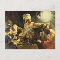 Rembrandt - Belshazzar's Feast, religious painting