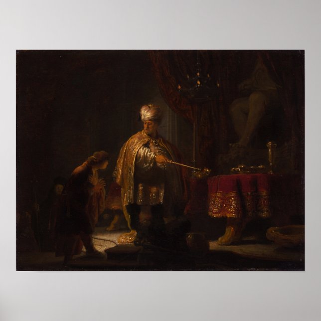 Rembrandt - Daniel and Cyrus Before Idol Bel Poster (Front)