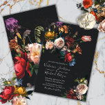 Rembrandt Floral Dark & Moody Wedding Invitation<br><div class="desc">Elegant Rembrandt inspired Dutch master floral botanical arrangement against a dark background. This one is for a wedding,  but you can change the wording to fit your needs. Wonderful for an elegant evening wedding! 
Matching items with this one!</div>