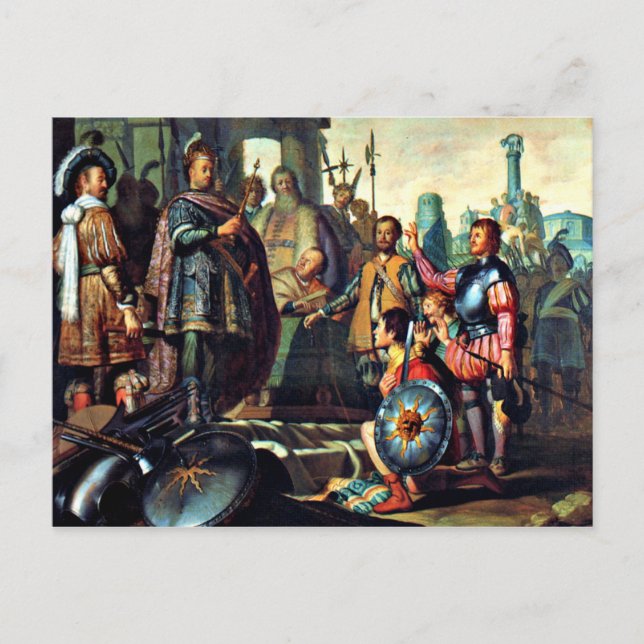 Rembrandt: History Painting, 1626 artwork Postcard (Front)