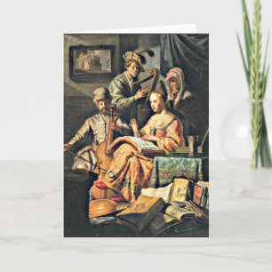 Rembrandt - Musical Allegory Card