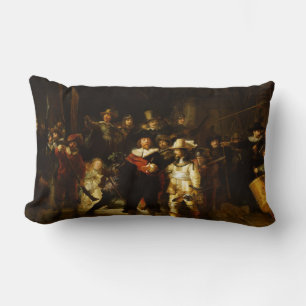 Rembrandt Nightwatch Night Watch Baroque Painting Lumbar Cushion