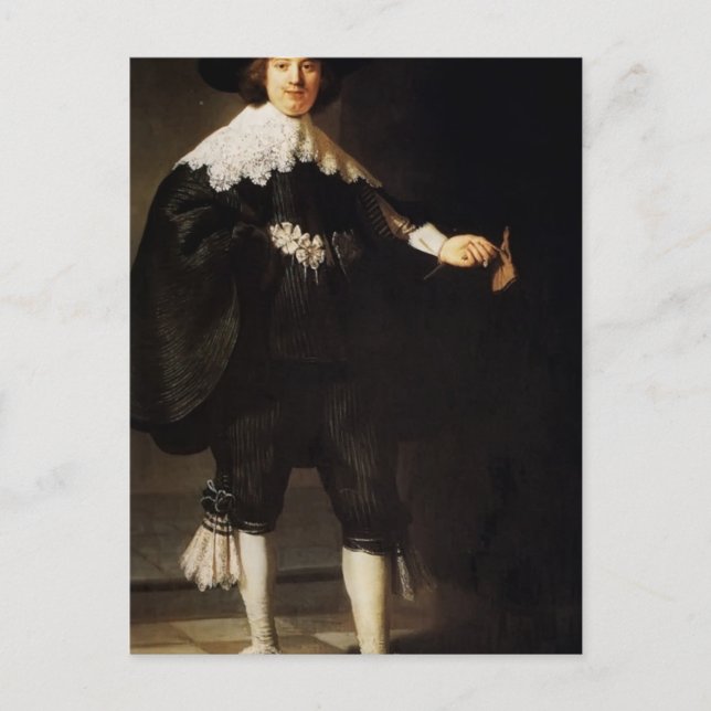 Rembrandt: Portrait Of Maerten Soolmans Postcard (Front)