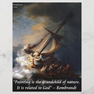 Rembrandt Sea Of Galilee & Nature Quote