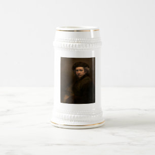 Rembrandt Self Portrait: Dutch Golden Age Painter Beer Stein