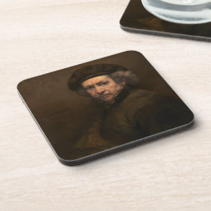 Rembrandt Self Portrait: Dutch Golden Age Painter Coaster