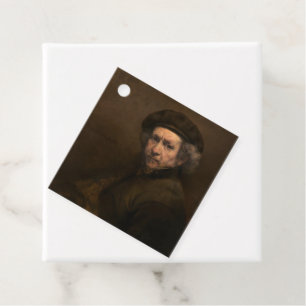 Rembrandt Self Portrait: Dutch Golden Age Painter Favour Tags