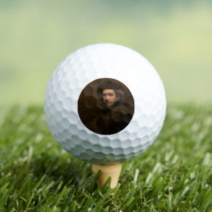Rembrandt Self Portrait: Dutch Golden Age Painter Golf Balls