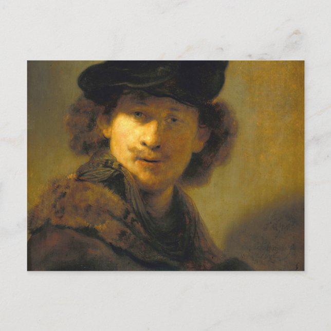 Rembrandt Self Portrait Postcard (Front)