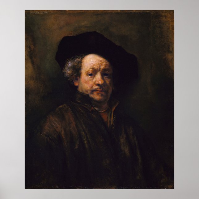 Rembrandt Self Portrait Poster (Front)