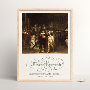 Rembrandt The Night Watch Art Print Vintage