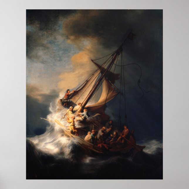 REMBRANDT | The Storm on the Sea of Galilee Poster (Front)