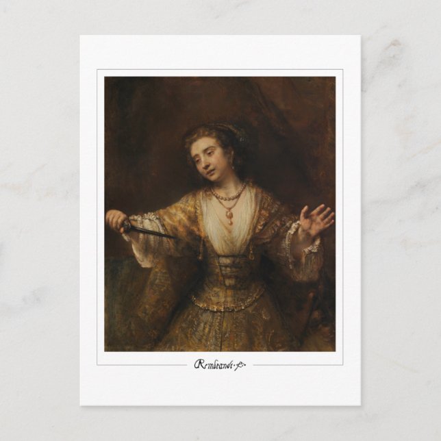 Rembrandt van Rijn #717 - Fine Art Postcard (Front)