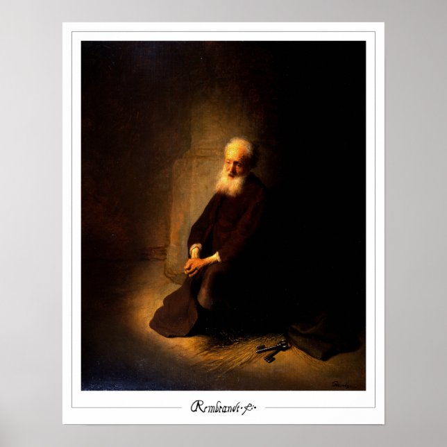Rembrandt van Rijn Zedign Art Poster #144 (Front)