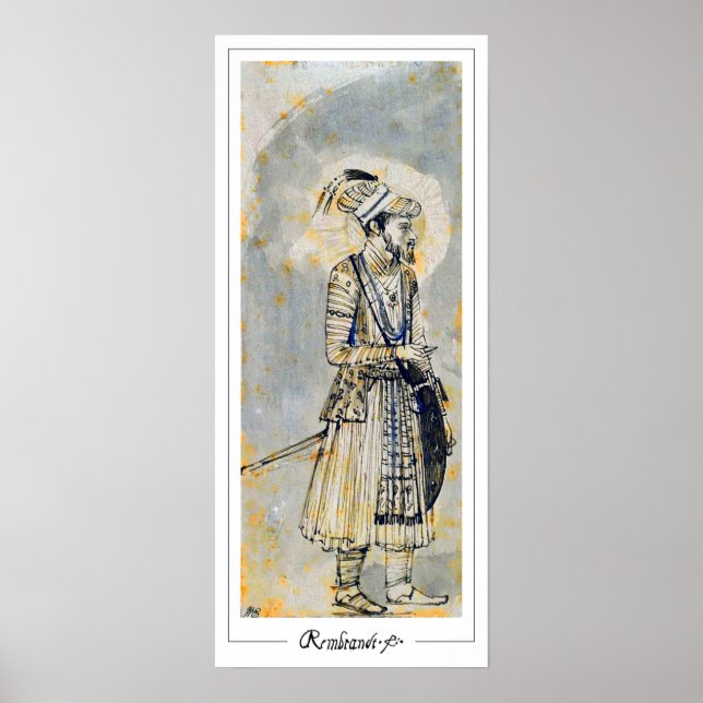 Rembrandt van Rijn Zedign Art Poster #230 (Front)