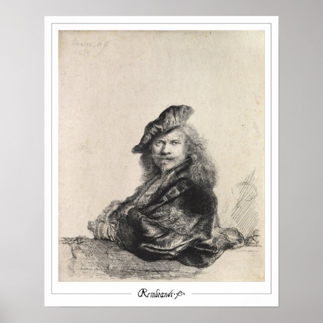 Rembrandt van Rijn Zedign Art Poster #49 (Front)