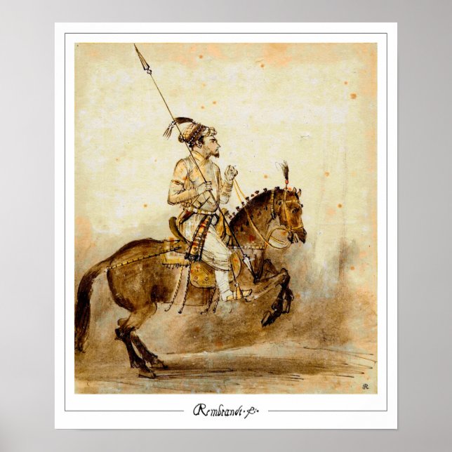 Rembrandt van Rijn Zedign Art Poster #651 (Front)