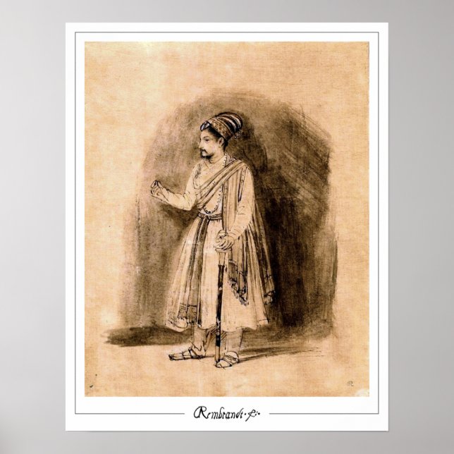 Rembrandt van Rijn Zedign Art Poster #681 (Front)