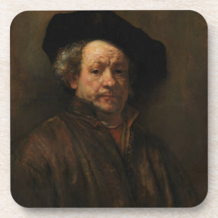 Rembrandt van Rijn's Self Portrait Fine Art Coaster