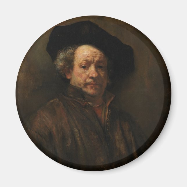 Rembrandt van Rijn's Self Portrait Fine Art Magnet (Front)