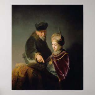 Rembrandt - Young Scholar and His Tutor Poster