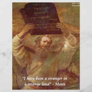 Rembrandt's Moses & Biblical Quote