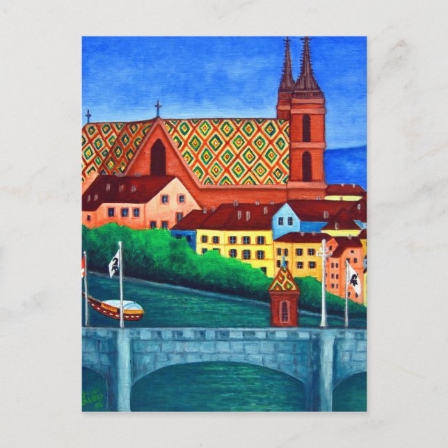 Remebering Basel by Lisa Lorenz Postcard (Front)