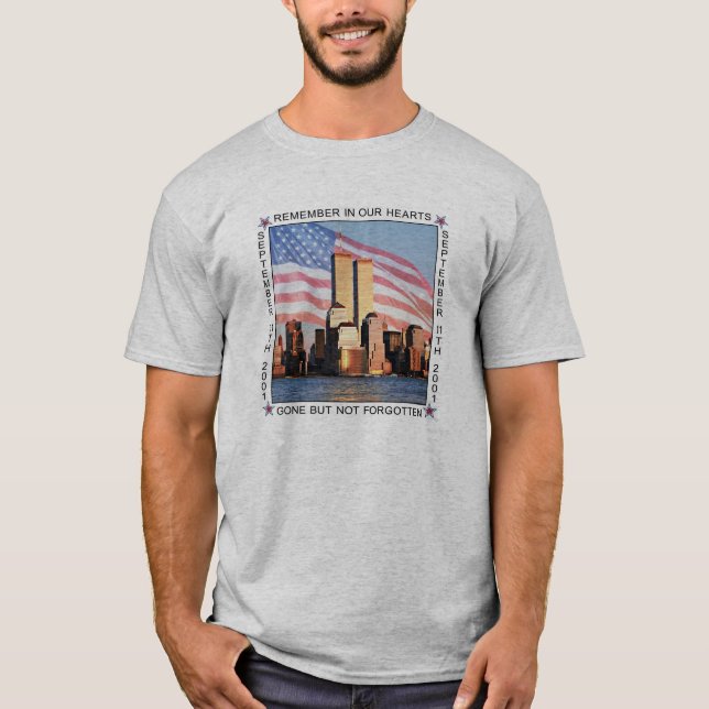 Remember 9 11 t-shirt September 11th (Front)