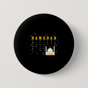 Remember Allah Ramadan Mubarak Kareem  6 Cm Round Badge