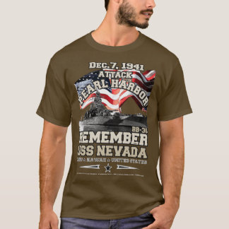 REMEMBER BB36 USS NEVADA 1941 T-Shirt