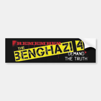 Remember Benghazi 4 Bumper Sticker