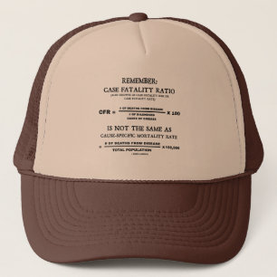 Remember: Case Fatality Ratio Is Not Same As Cause Trucker Hat