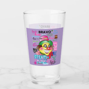 REMEMBER CLOWNS GLASS