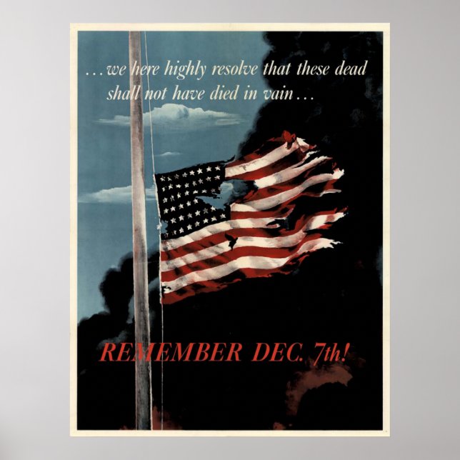 Remember December 7th Poster (Front)