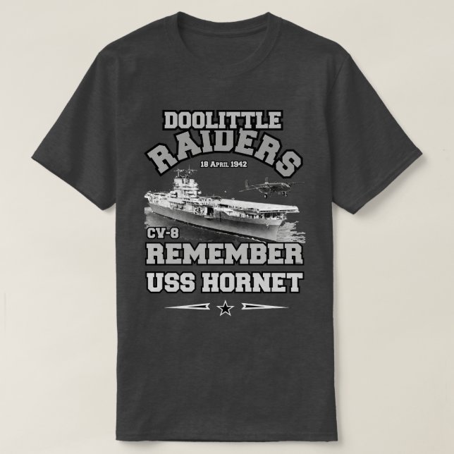 Remember Doolittle Riders 1942 Pearl Harbour T-Shirt (Design Front)