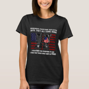 Remember Everyone Deployed Friday Military America T-Shirt
